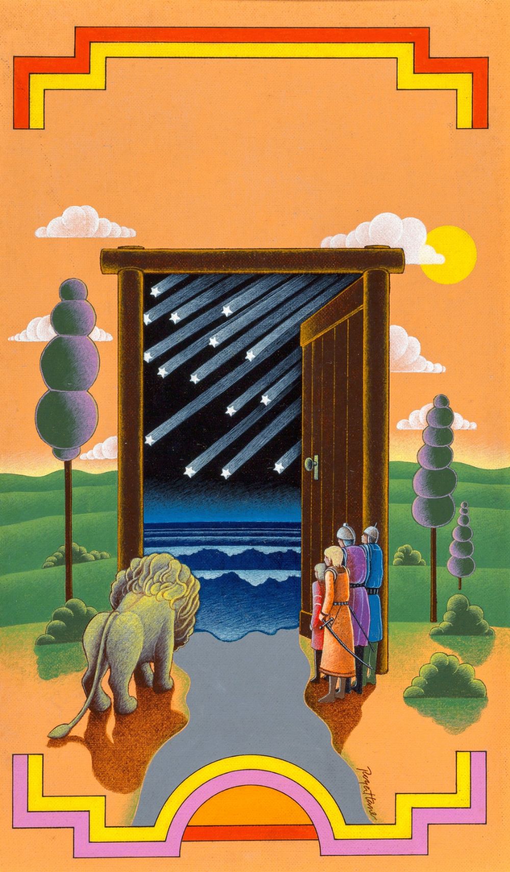 Roger Hane, 1970 Narnia Book Covers, via Pinterest by Melts in Your Mind